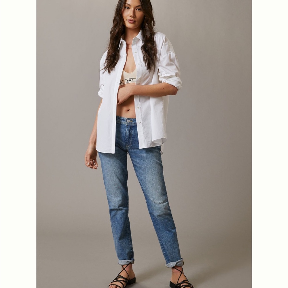 Anthropologie Mid-Rise Slim Boyfriend Jeans Sz 30